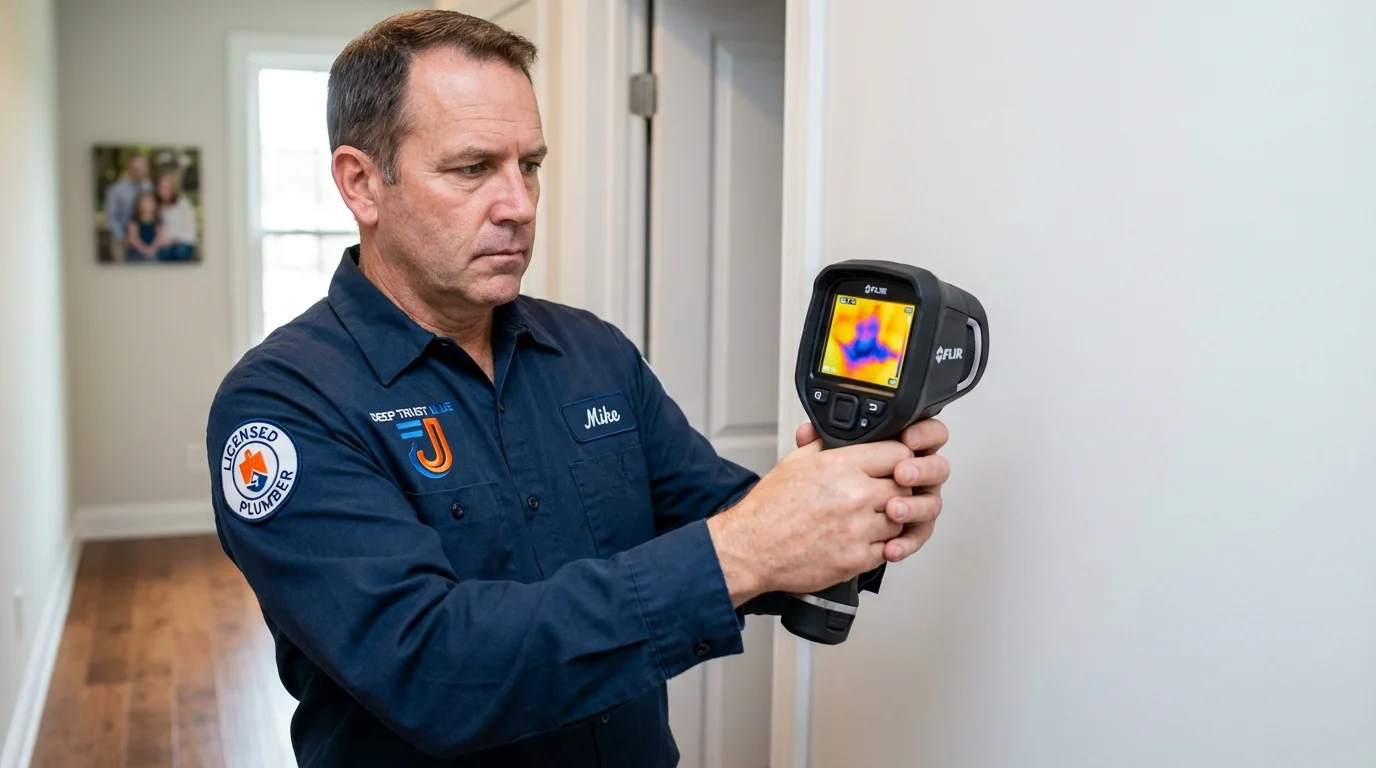 Thermal imaging leak detection by Johns Plumbing LLC in Pottsville